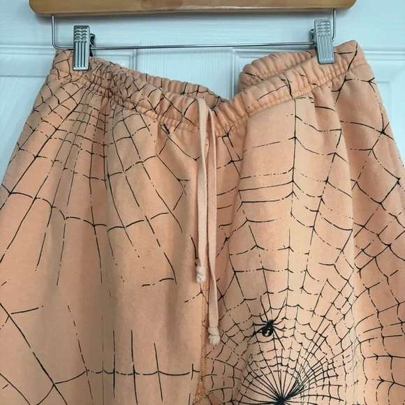 Supreme Peach Web Pattern Pants